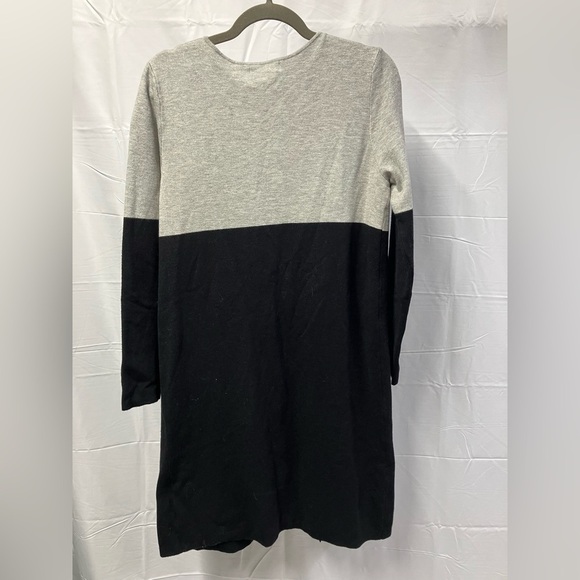 Liz Claiborne Open Front Long Cardigan Colorblock Womens SZ SM black & grey NWT - Picture 8 of 10